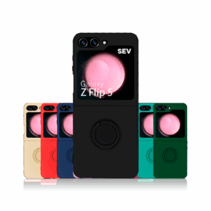 Veludo High-9D™ - Capa Silicone Aveludado Para Galaxy Z Flip 5