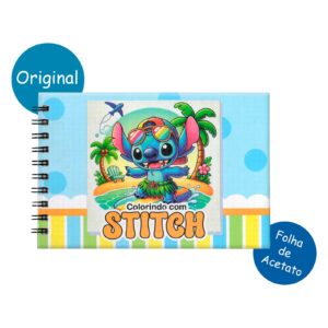 Livro de Desenho Colorindo com Stitch