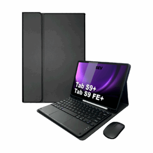 BookCase™ - Capa Teclado Touchpad para Tablet S9+ / S9 Fe+