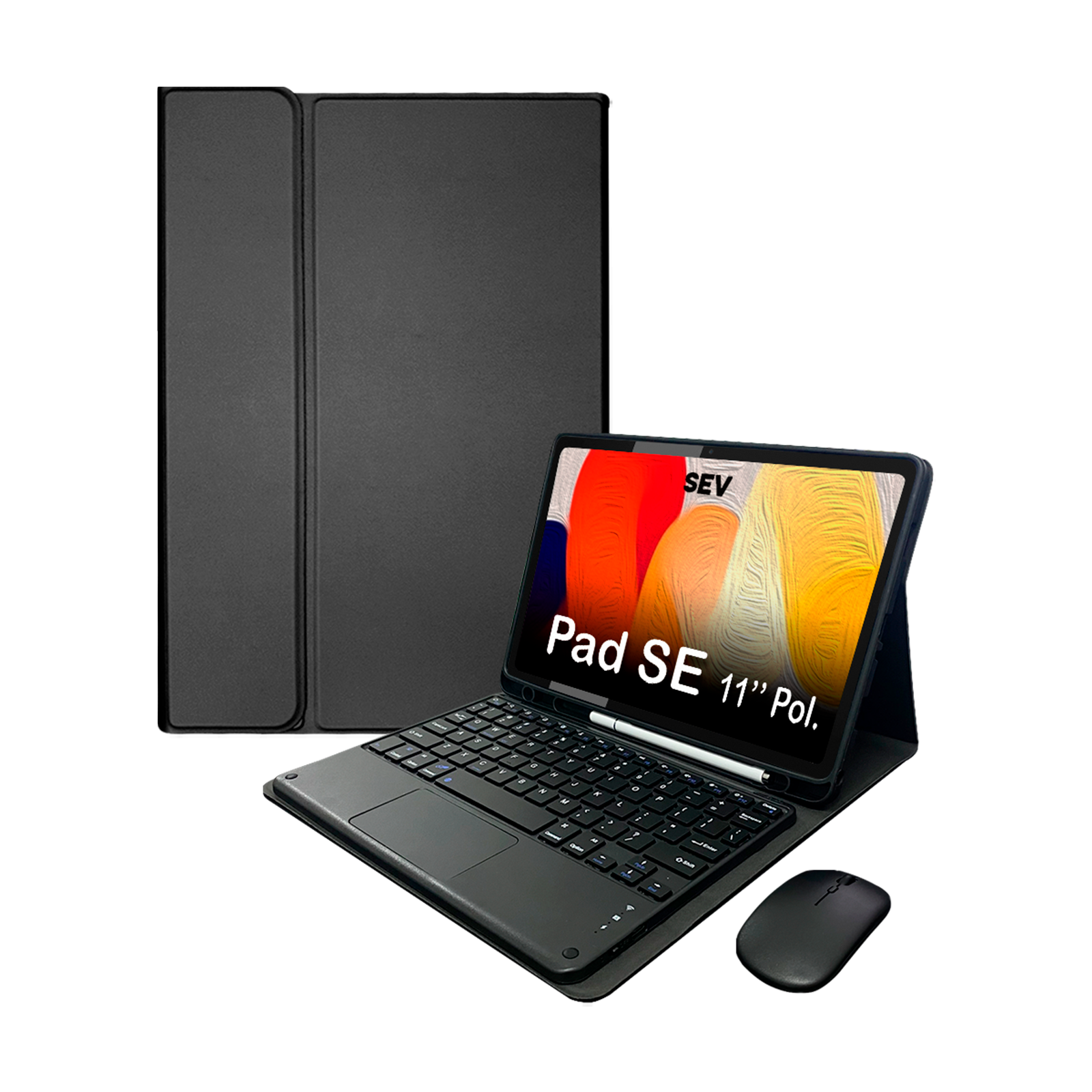 BookCase™ - Capa Teclado Touchpad para Tablet Redmi Pad Se 11''