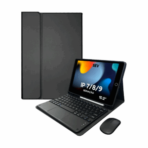 BookCase™ - Capa Teclado Touchpad para iPad 7/8/9ª Tela 10.2''