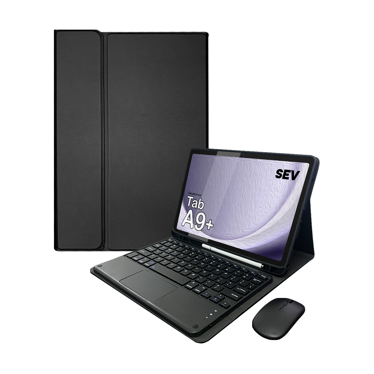 BookCase™ - Kit Capa Teclado Touchpad para Tablet A9 Plus