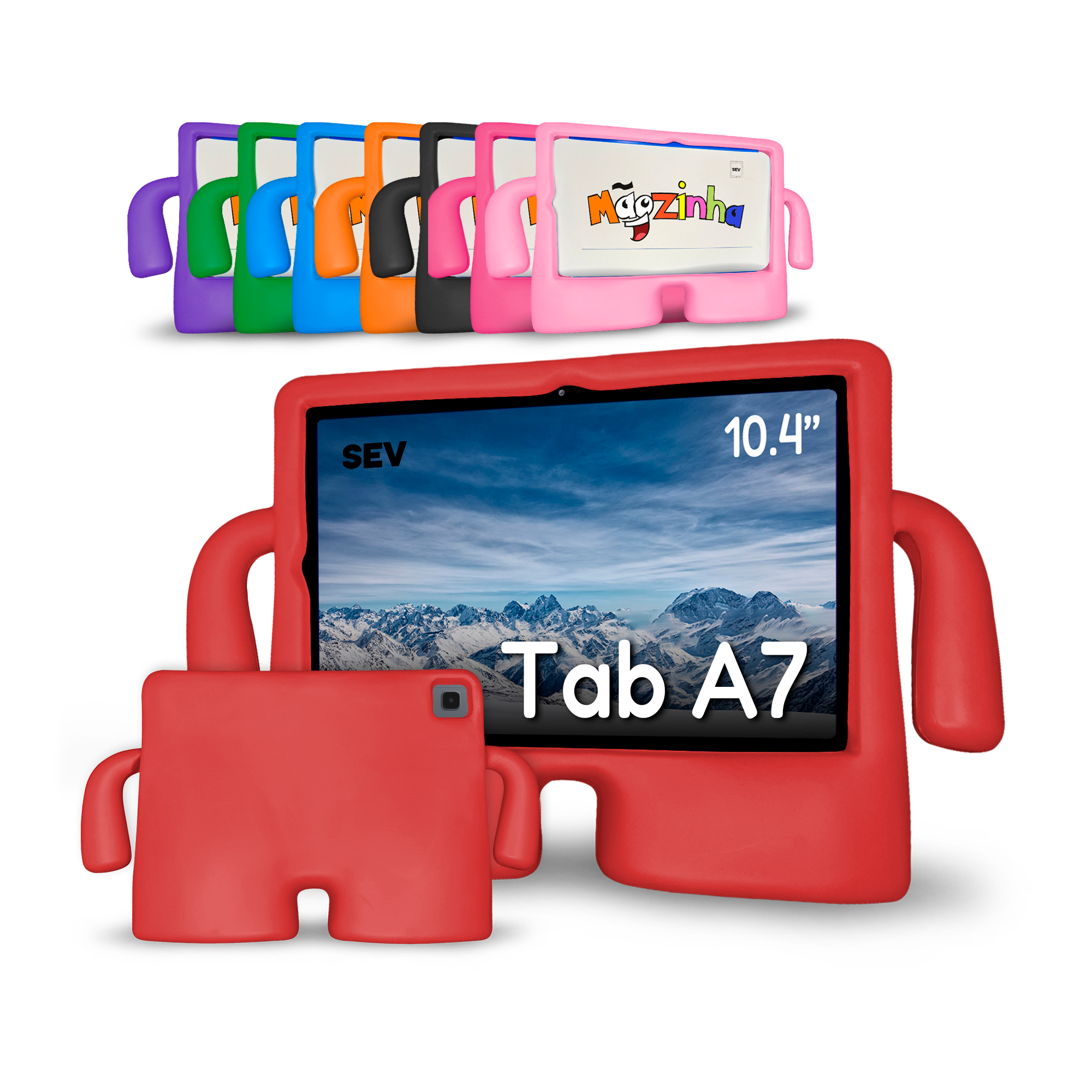 Mãozinha™ - Capa Infantil para Tablet Galaxy A7 Tela 10.4''