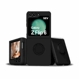 Veludo High-9D™ - Capa Silicone Aveludado Para Galaxy Z Flip 6