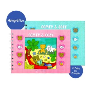 Livro de Desenho Comfy & Cozy - Holográfico