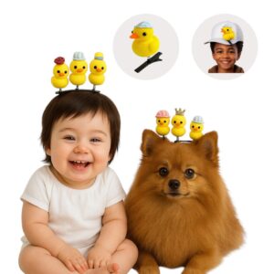 Kit 6 Presilhas Patinho Amarelinho Pet Criança