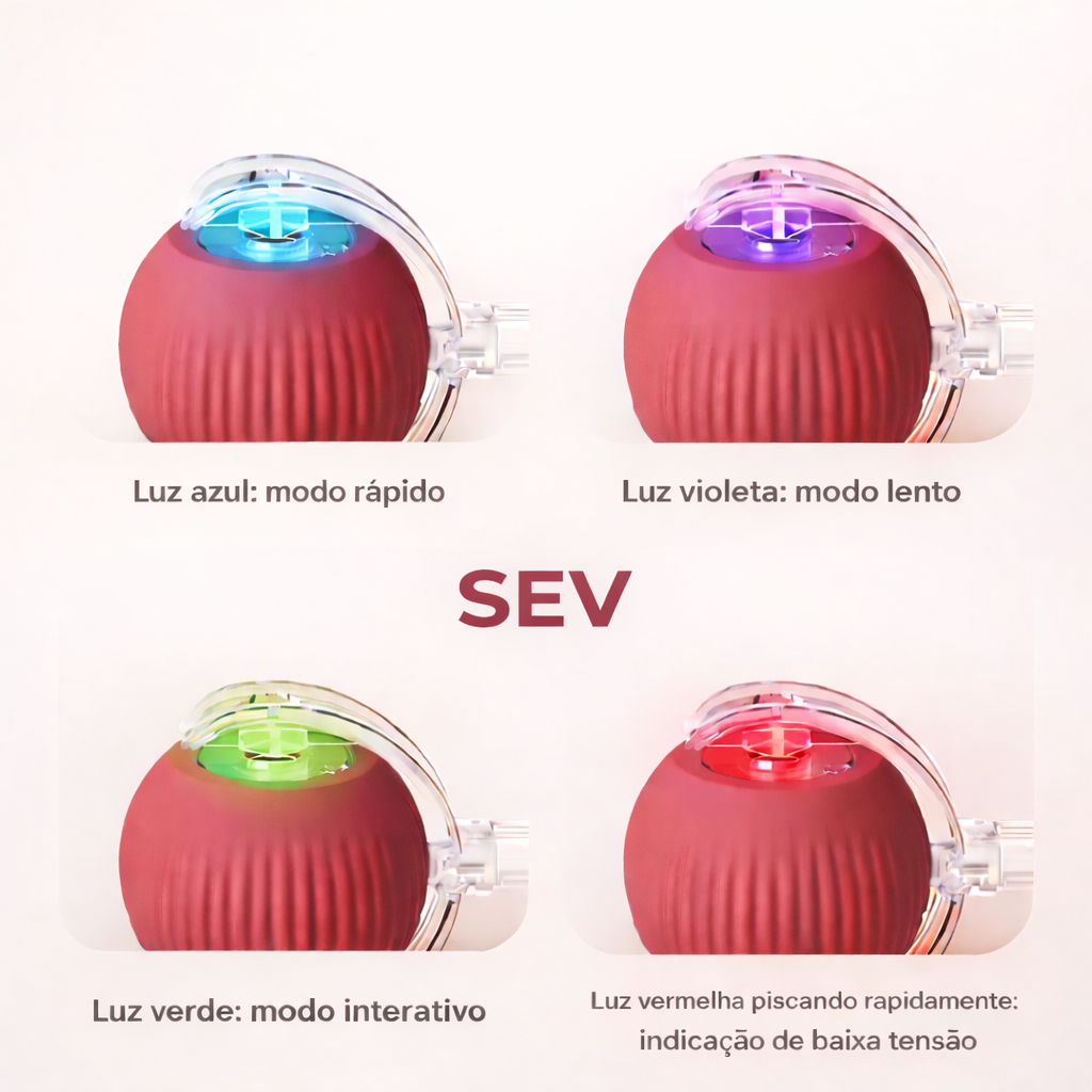 Bola Automática Gira Mexe Sozinha Para Gato Cachorro - Imagem 6